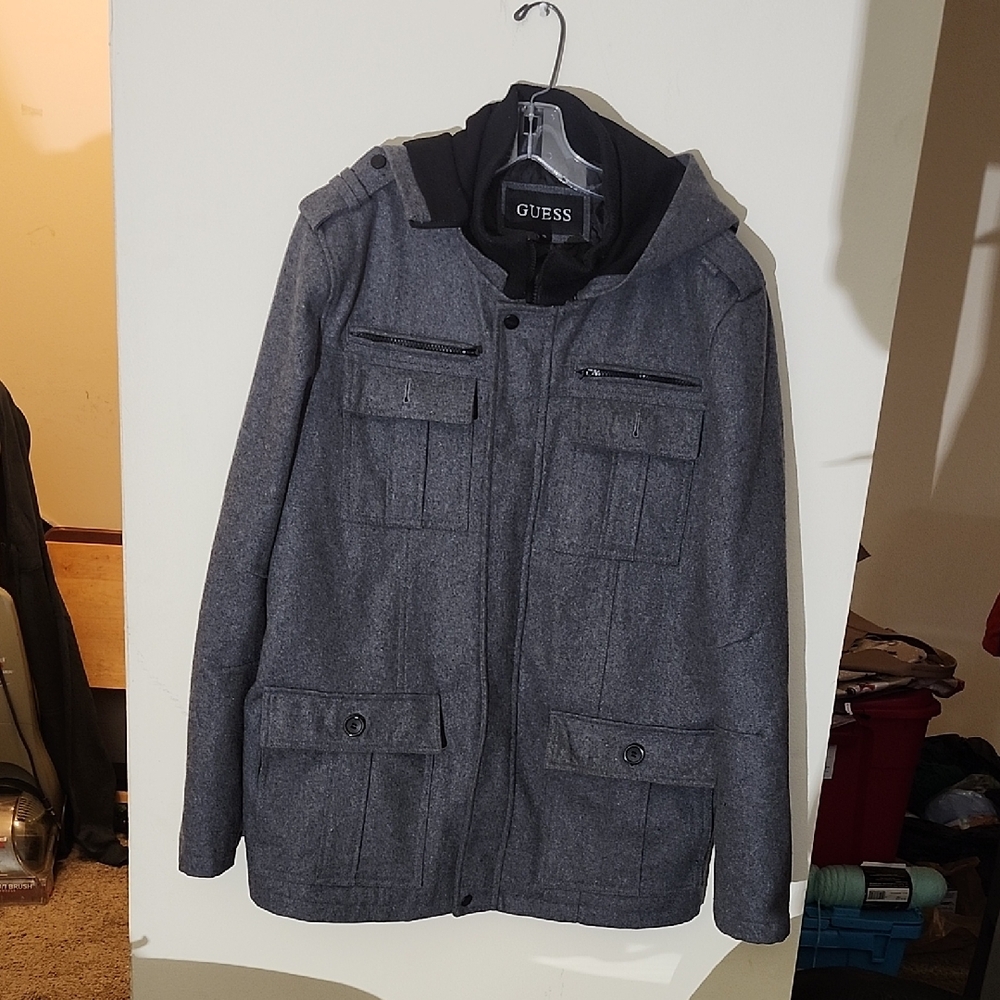 GUESS Men's Gray Field Jacket